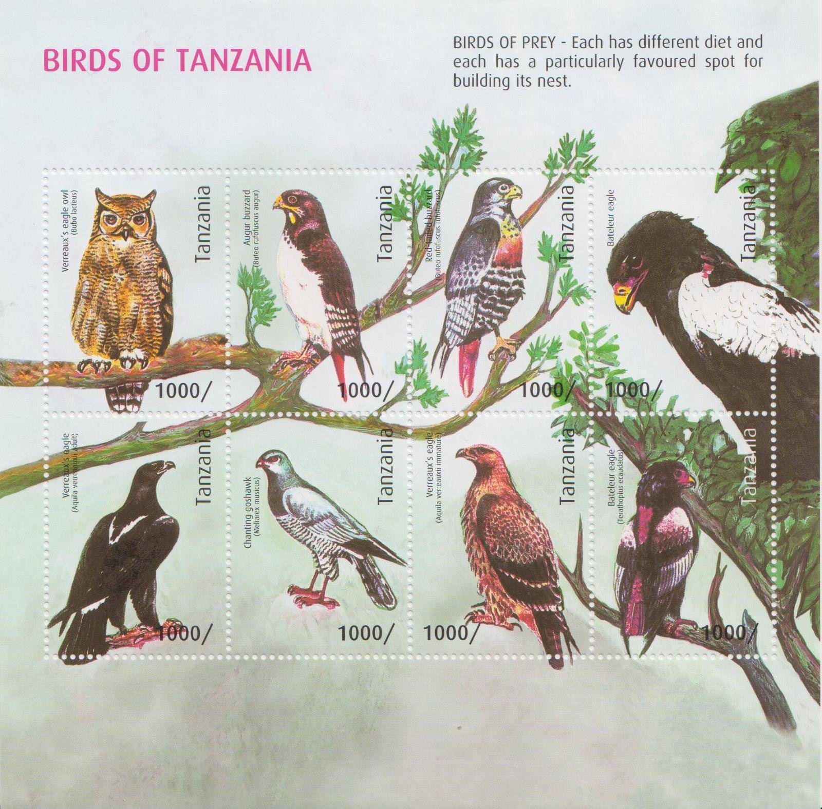Birds of Prey Stamp Set