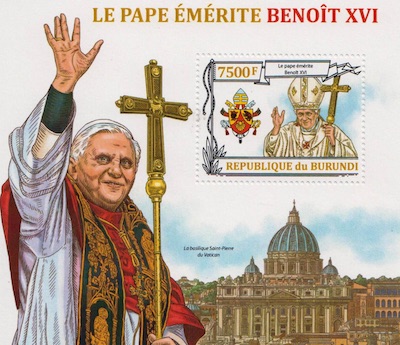 Pope Benedict XVI 1 Stamp Set