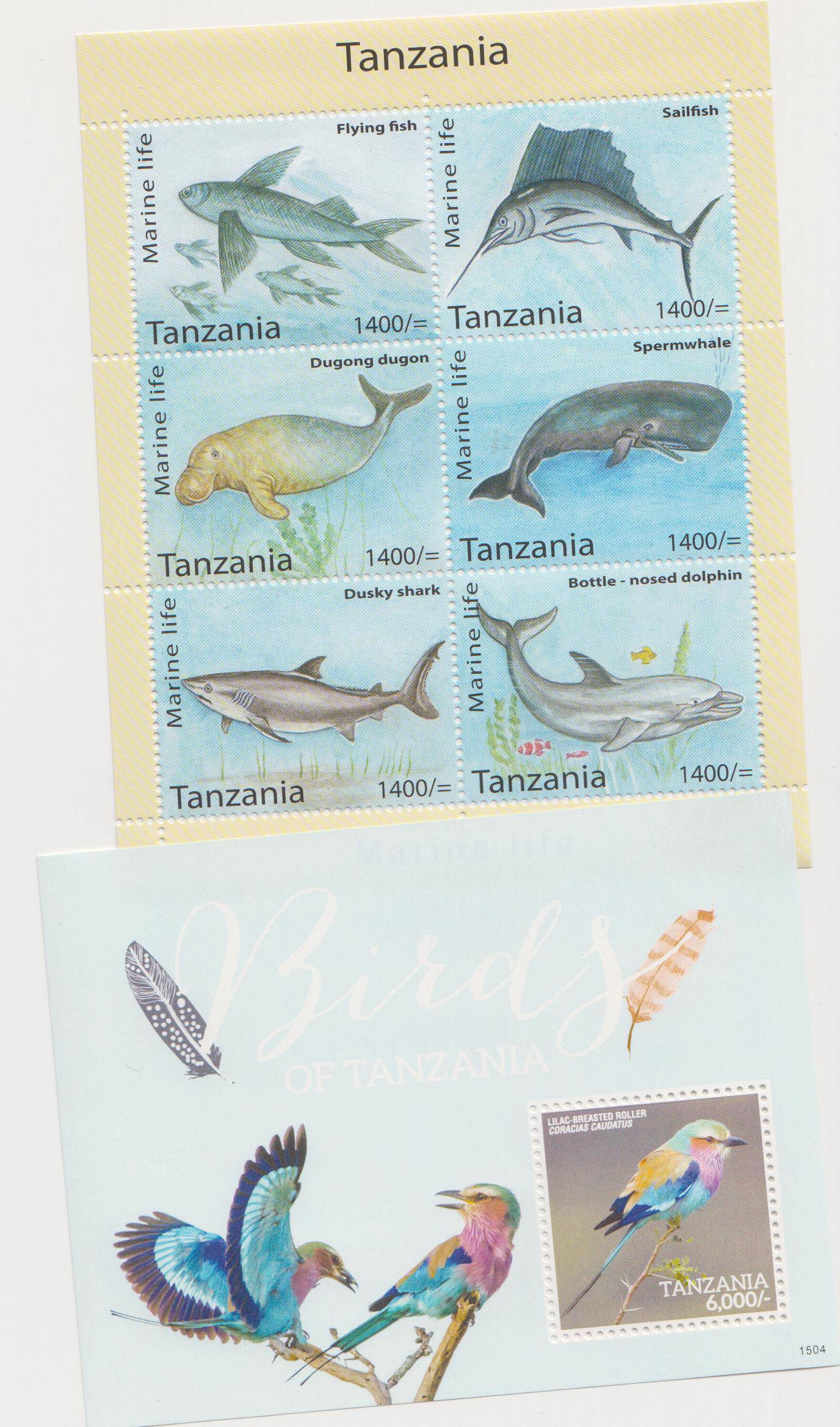 Marine Life Stamp Set / Bird Stamp