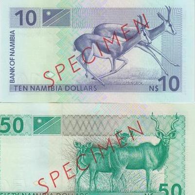 10, 50, 100 Dollar  UNC 3 Banknote Set