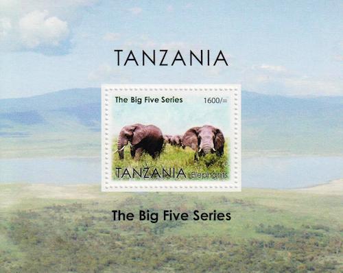 Tanzania Big Five Series Stamp - Elephant
